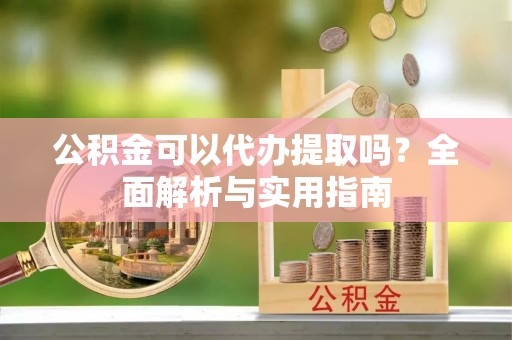 娄星公积金可以代办提取吗？全面解析与实用指南