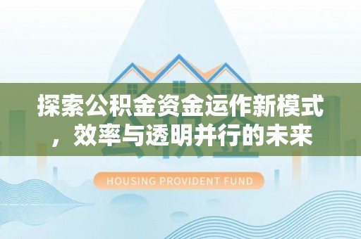 娄星探索公积金资金运作新模式，效率与透明并行的未来