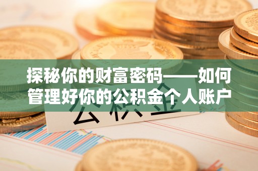 娄星探秘你的财富密码——如何管理好你的公积金个人账户信息