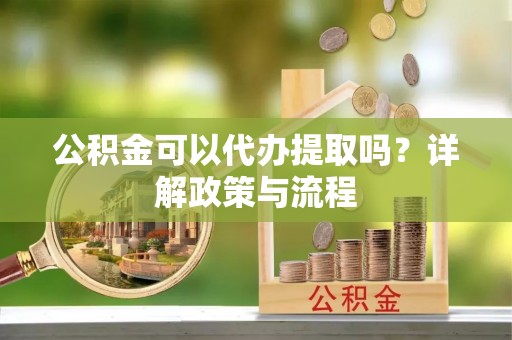娄星公积金可以代办提取吗？详解政策与流程
