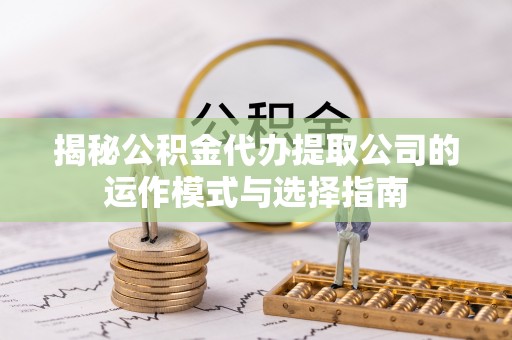 娄星揭秘公积金代办提取公司的运作模式与选择指南