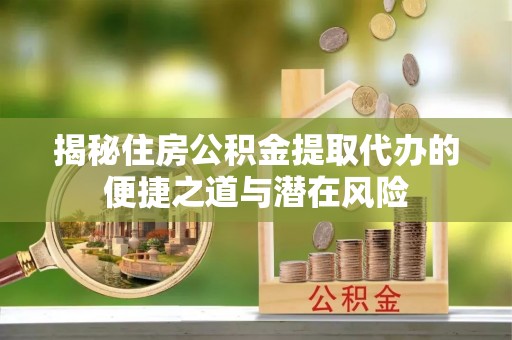娄星揭秘住房公积金提取代办的便捷之道与潜在风险