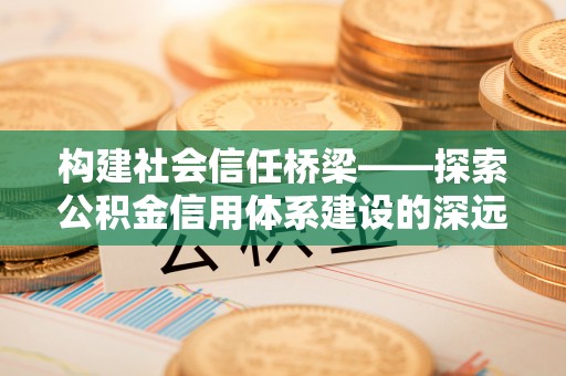 娄星构建社会信任桥梁——探索公积金信用体系建设的深远意义