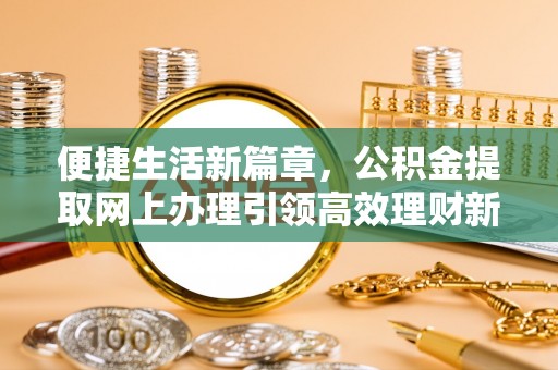 娄星便捷生活新篇章，公积金提取网上办理引领高效理财新趋势