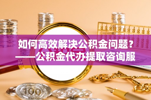 娄星如何高效解决公积金问题？——公积金代办提取咨询服务指南