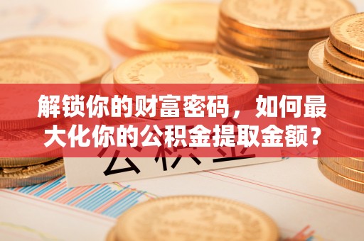娄星解锁你的财富密码，如何最大化你的公积金提取金额？