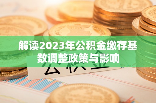 娄星解读2023年公积金缴存基数调整政策与影响