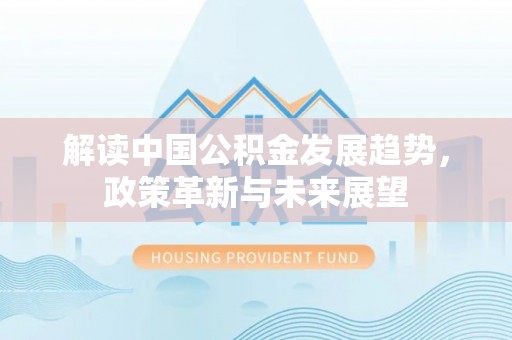 娄星解读中国公积金发展趋势，政策革新与未来展望