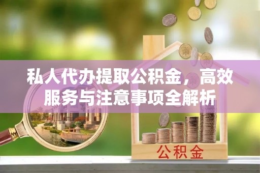 娄星私人代办提取公积金，高效服务与注意事项全解析