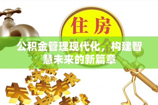 娄星公积金管理现代化，构建智慧未来的新篇章