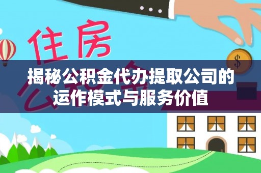 娄星揭秘公积金代办提取公司的运作模式与服务价值