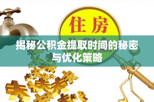 娄星揭秘公积金提取时间的秘密与优化策略