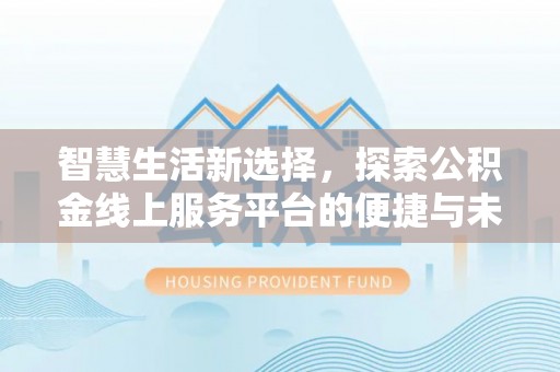 娄星智慧生活新选择，探索公积金线上服务平台的便捷与未来
