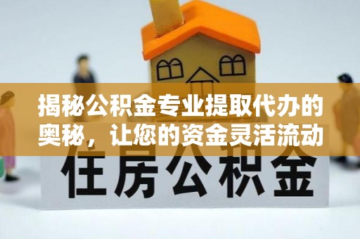 娄星揭秘公积金专业提取代办的奥秘，让您的资金灵活流动