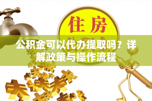 娄星公积金可以代办提取吗？详解政策与操作流程
