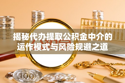 娄星揭秘代办提取公积金中介的运作模式与风险规避之道