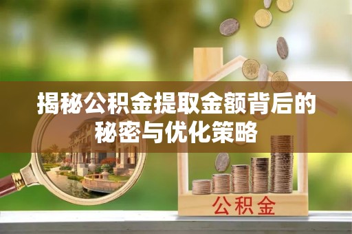 娄星揭秘公积金提取金额背后的秘密与优化策略