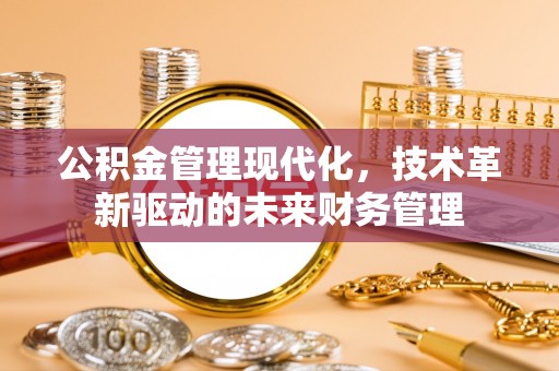 娄星公积金管理现代化，技术革新驱动的未来财务管理