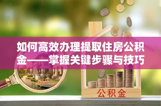 娄星如何高效办理提取住房公积金——掌握关键步骤与技巧