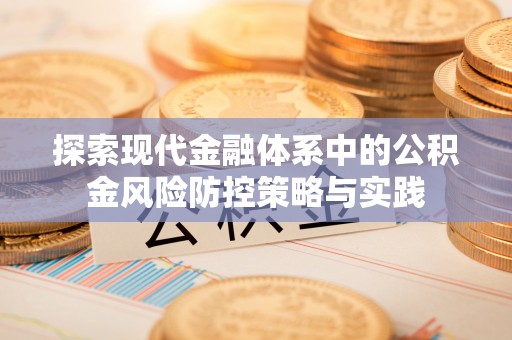 娄星探索现代金融体系中的公积金风险防控策略与实践