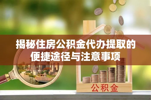 娄星揭秘住房公积金代办提取的便捷途径与注意事项