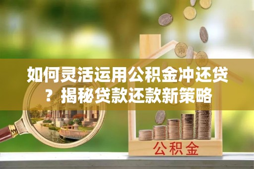 娄星如何灵活运用公积金冲还贷？揭秘贷款还款新策略