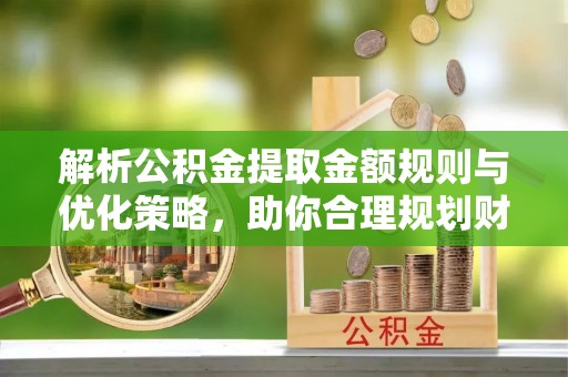 娄星解析公积金提取金额规则与优化策略，助你合理规划财务未来
