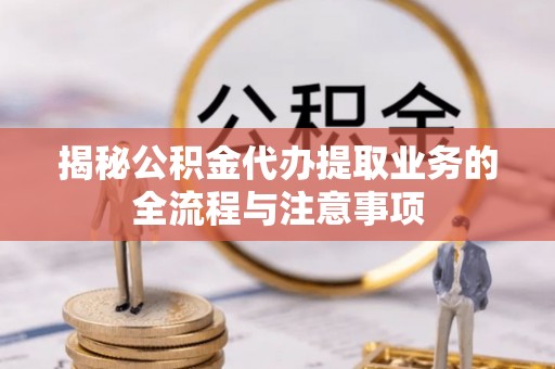 娄星揭秘公积金代办提取业务的全流程与注意事项