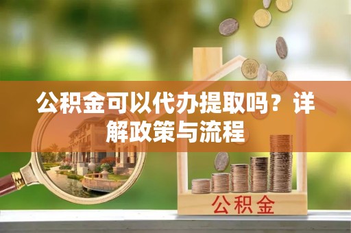 娄星公积金可以代办提取吗？详解政策与流程