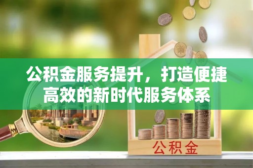 娄星公积金服务提升，打造便捷高效的新时代服务体系
