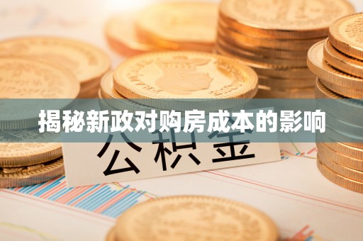 娄星揭秘新政对购房成本的影响