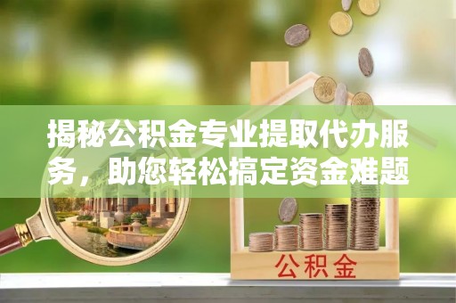 娄星揭秘公积金专业提取代办服务，助您轻松搞定资金难题