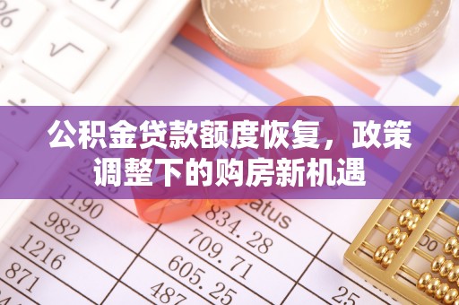 娄星公积金贷款额度恢复，政策调整下的购房新机遇