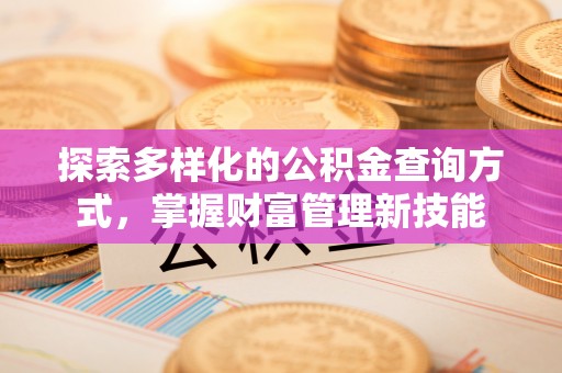 娄星探索多样化的公积金查询方式，掌握财富管理新技能