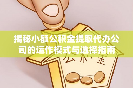 娄星揭秘小额公积金提取代办公司的运作模式与选择指南